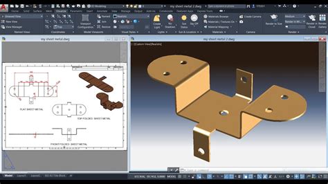 metal sheet cad|sheet metal in autocad.